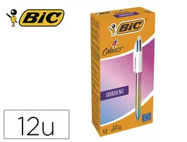BIC Bolígrafo 4 Colores Gradient Caja de 12 Unidades