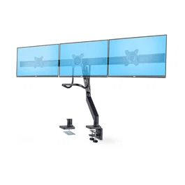 StarTech 3M1A3SG-MONITOR 3M1A3SG-MONITOR-ARM Soporte Triple Monitor de Sobremesa VESA 75x75/100x100 para Pantallas de hasta 27" Ajustable en Altura con Gestión de Cables