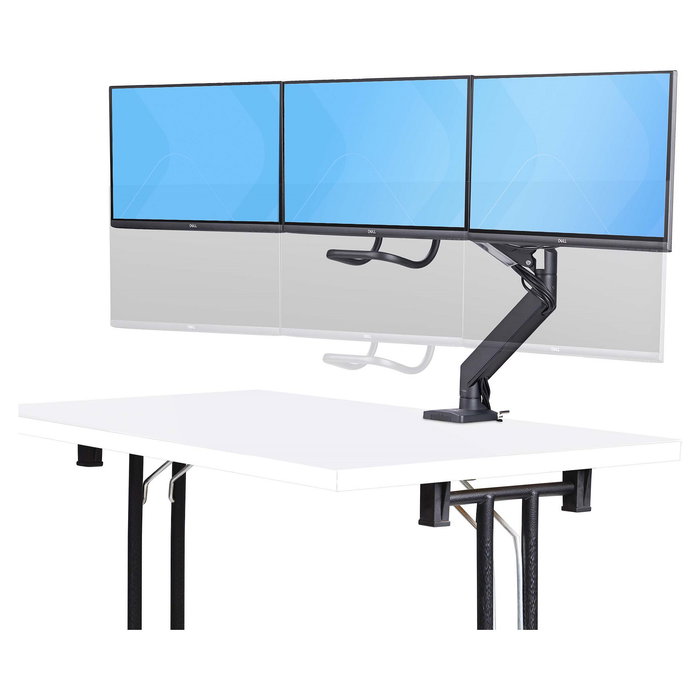 Startech Soporte de Sobremesa para Tres Monitores 27", VESA 75x75 / 100x100
