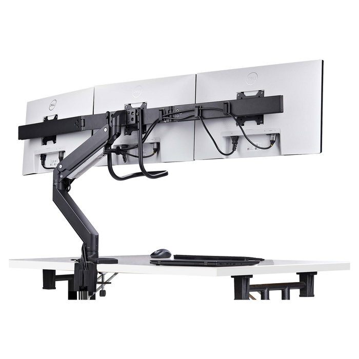 Startech Soporte de Sobremesa para Tres Monitores 27", VESA 75x75 / 100x100