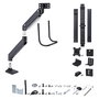 Startech Soporte de Sobremesa para Tres Monitores 27", VESA 75x75 / 100x100