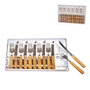 Kozina Set 6 Cuchillos + 6 Tenedores Mango Madera