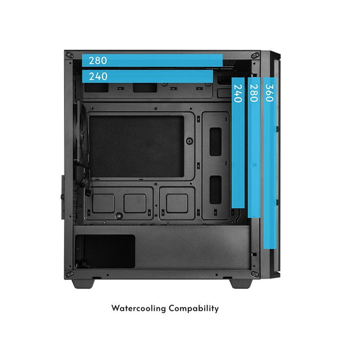 Chieftec AZ-01B-OP Mini Tower Negra
