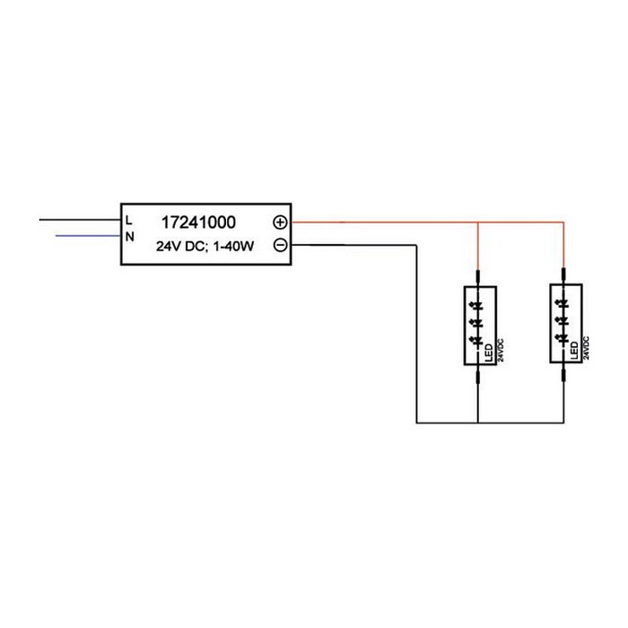 Brumberg 17241000 Netzgerät rechteckig weiß on/off 40W 230V