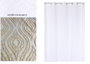 DKD Home Decor Cortina de Poliéster Blanca 140x260 cm con 8 Anillas