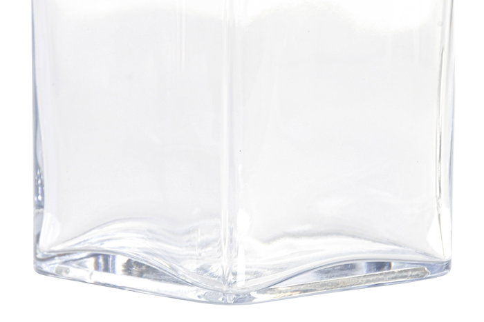 DKD Home Decor Jarrón de Cristal Transparente 10,5x10,5x30 cm