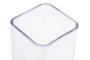 DKD Home Decor Jarrón de Cristal Transparente 10,5x10,5x30 cm