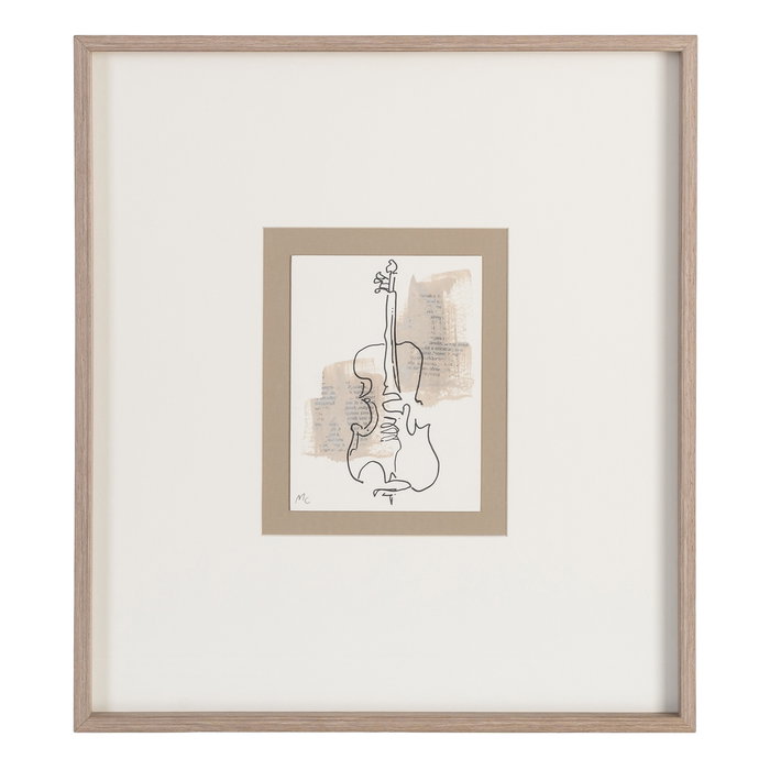 Ixia Cuadro Pintura Instrumentos 4/M 44 x 50 cm