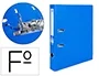 Liderpapel Archivador de Palanca Folio Documenta Forrado PVC Rado con Compresor Metálico y Ollao Lomo 52 mm Azul