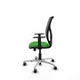 PIQUERAS Y CRESPO Silla de oficina Motilla con mecanismo Sincro/Traslack, Verde y Gris