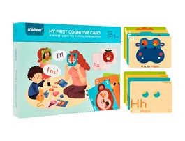 Mideer Juego didáctico Mi Primera Tarjeta Cognitiva en Inglés para Niños