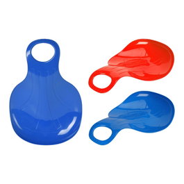 Trineo de mano para niños de plástico azul / rojo