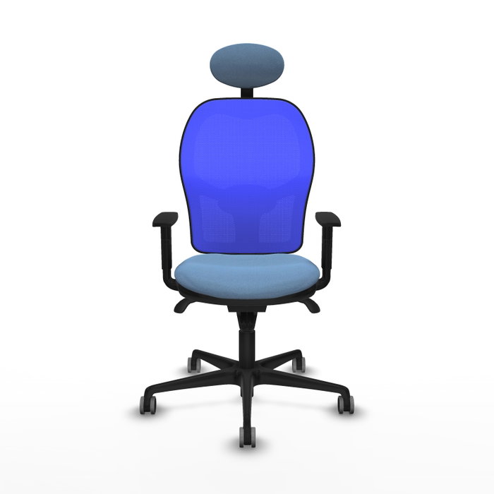 PIQUERAS Y CRESPO Silla de oficina Jorquera Azul con mecanismo Sincro