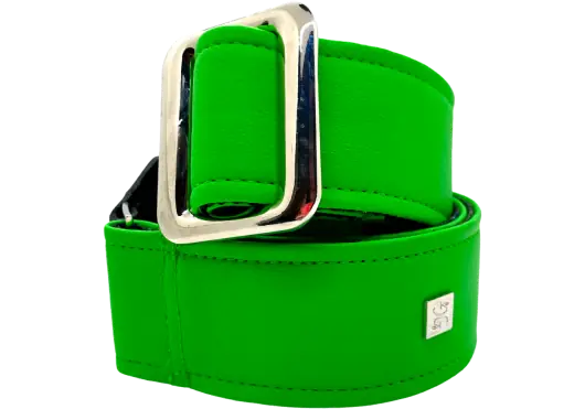 GETM Correa Guitarra Bajo Fly Green Ajustable Hasta 165 cm Polipiel Nailon Piel Color Verde