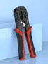 Vention KEDB0 Crimpadora Metálica para RJ45, Herramienta de Prensar en Acero al Carbono, Color Negro y Rojo