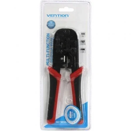 Vention KEDB0 Crimpadora Metálica RJ45 con Alicate Pelacables para Cable de Red Lan