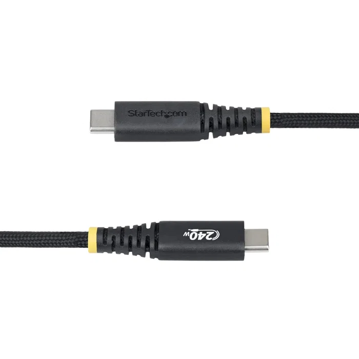 StarTech.com Cable USB-C S2CEPR1M-USB-CABLE - Cargador PD 3.1 EPR 240W 5A para Laptop y Dispositivos - Negro, 1 metro, Chip E-marker, USB-IF Certificado StarTech.com Cable USB-C S2CEPR1M-USB-CABLE - Cargador PD 3.1 EPR 240W 5A para Laptop y Dispositivos - Negro, 1 metro, Chip E-marker, USB-IF Certificado