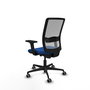 PIQUERAS Y CRESPO Silla de oficina Haches con mecanismo Sincro/Traslack Azul y Gris