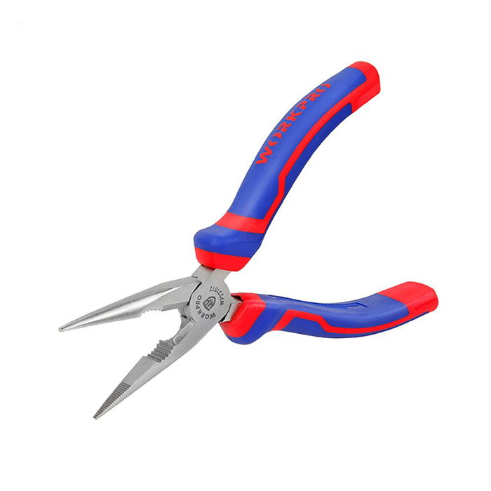 Workpro Juego de 4 alicates y llave ajustable, acero forjado, mango bimaterial, 160 mm