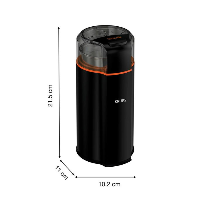 Krups Silent Vortex GX3328 Molinillo de Café Negro