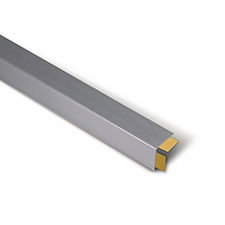 BRINOX Ángulo de PVC Gris Satinado 25 x 25 mm 250 cm B6041-5G
