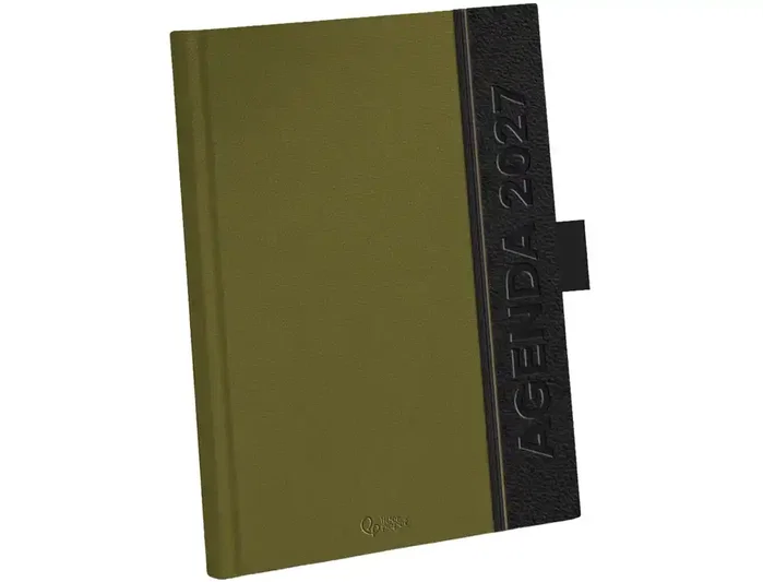 Liderpapel Agenda de oficina 2027 bilingüe día a página A5 verde Liderpapel Agenda de oficina 2027 bilingüe día a página A5 verde