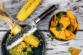 Forged Cuchillo Santoku FOR8720039623521 - Acero Japonés 440C - Mango de Madera de Dalbergia - 18 cm