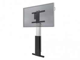 CTOUCH 10080250 Soporte de Pie para Pantalla Plana de hasta 86" Aluminio, Negro