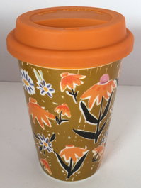DKD Home Decor Mug Shabby Naranja Multicolor 10 x 14 x 10 cm (6 Unidades)