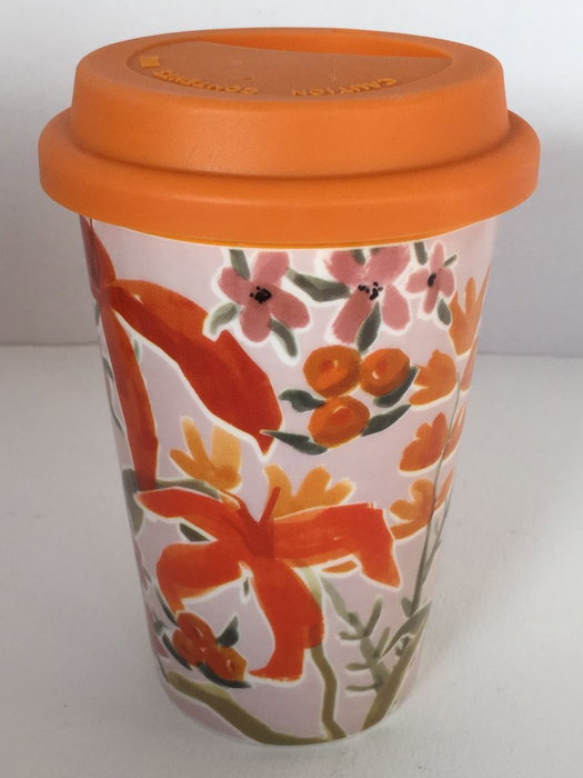 DKD Home Decor Mug Shabby Naranja Multicolor 10 x 14 x 10 cm (6 Unidades)
