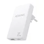 Aisens Cargador de Pared GaN 65W USB-C y USB-A Blanco ASCH-65W2P076-W