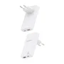 Aisens Cargador de Pared GaN 65W USB-C y USB-A Blanco ASCH-65W2P076-W