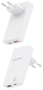 Aisens Cargador de Pared GaN Ultra Delgado 65W Blanco