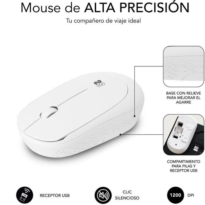Subblim Harmony Pack Alfombrilla XL y Ratón Inalámbrico Púrpura