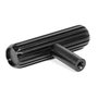 Viefe Pomo Aluminio Modelo Rille T 55X38 Acabado Efecto Inox, Laton Oscuro Cepillado, Negro Cepillado Diseño Contemporáneo Muebles
