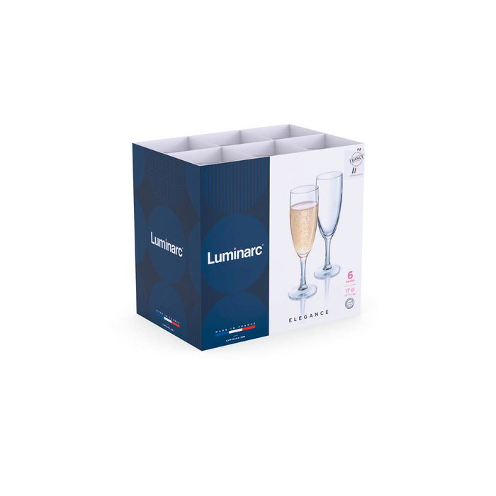 Copa Flauta Vidrio Elegance Luminarc 17 cL