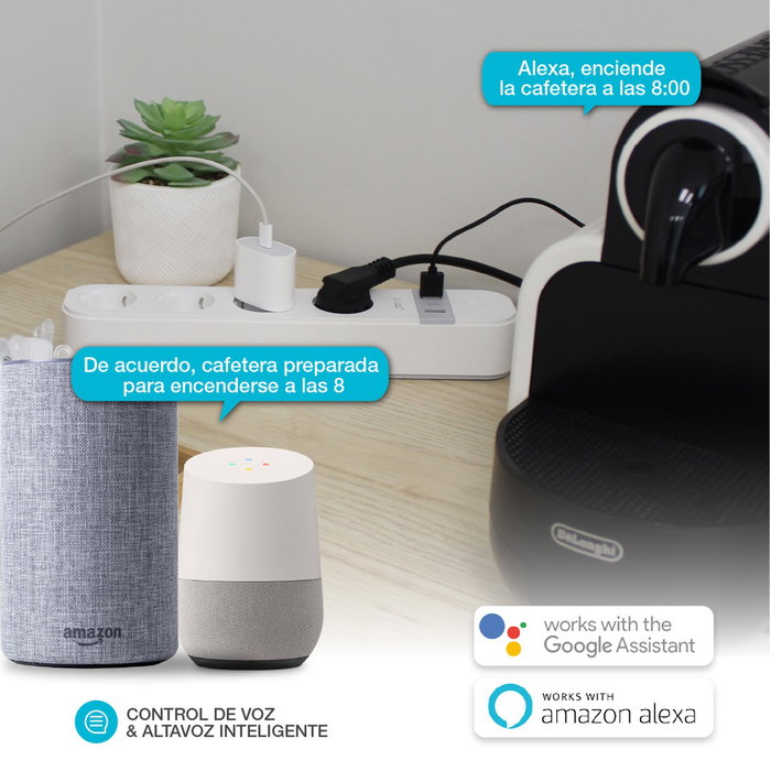 GSC Evolution Base Múltiple Inteligente WiFi/Bluetooth 4T + 2 USB + Tipo C