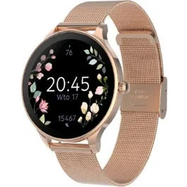 Smartwatch Forever Velora SB-306 Oro Rosa - Notificaciones, Frecuencia Cardíaca, Monitorización Sueño, Sumergible IP67