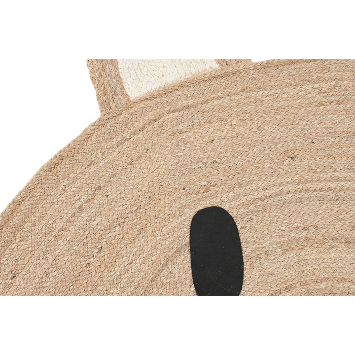 DKD Home Decor Alfombra de Yute Oso Natural 120x120x1 cm