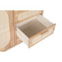 DKD Home Decor Buffet Rubberwood y Ratán Natural