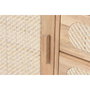 DKD Home Decor Buffet Rubberwood y Ratán Natural