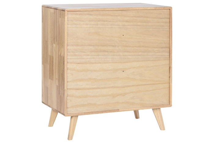 DKD Home Decor Buffet Scandi Rubberwood Ratan Metal Natural 35 x 78 x 73.5 cm