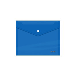 Dohe sobre con cierre de broche - tamaÑo a5 - polipropileno cristal transparente 150 micras - color azul