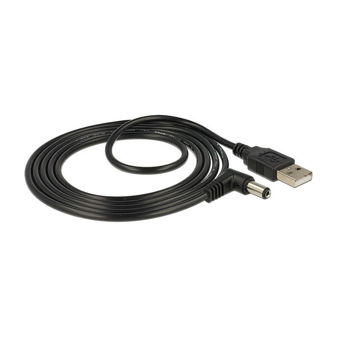 DeLOCK 83578 Cable USB de alimentación a CC 5,5 x 2,1 mm 90° 1,5 m DeLOCK 83578 Cable USB de alimentación a CC 5,5 x 2,1 mm 90° 1,5 m