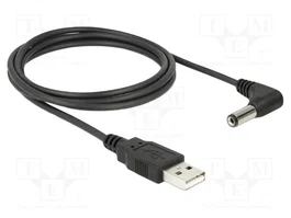 DeLOCK 83578 Cable USB de alimentación a CC 5,5 x 2,1 mm 90° 1,5 m