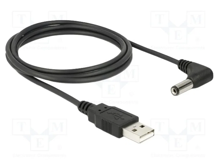 DeLOCK 83578 Cable USB de alimentación a CC 5,5 x 2,1 mm 90° 1,5 m DeLOCK 83578 Cable USB de alimentación a CC 5,5 x 2,1 mm 90° 1,5 m