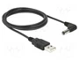 DeLOCK 83578 Cable USB de alimentación a CC 5,5 x 2,1 mm 90° 1,5 m