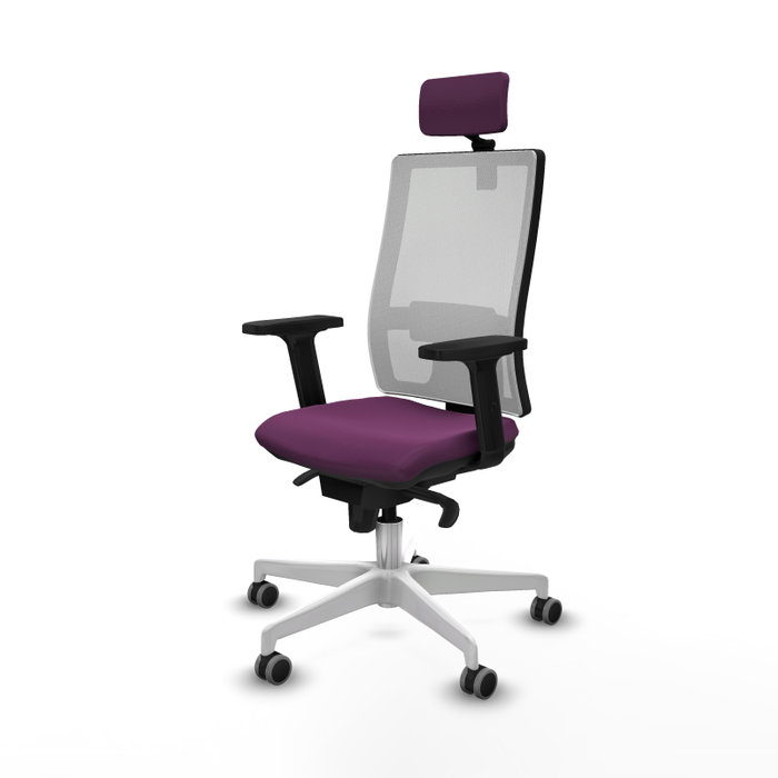 PIQUERAS Y CRESPO Silla de oficina Horna Morada y Blanca PIQUERAS Y CRESPO Silla de oficina Horna Morada y Blanca
