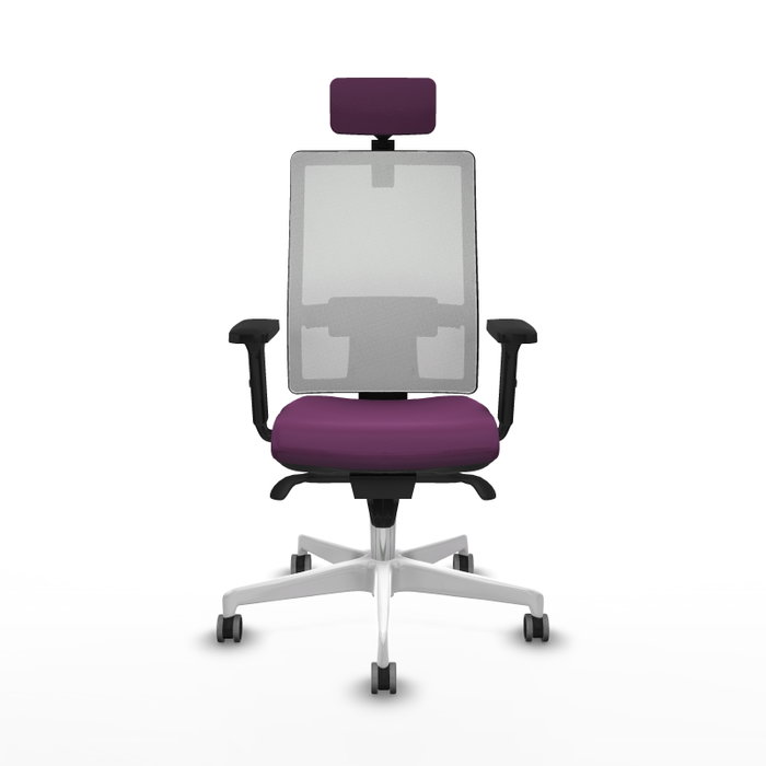 PIQUERAS Y CRESPO Silla de oficina Horna Morada y Blanca PIQUERAS Y CRESPO Silla de oficina Horna Morada y Blanca