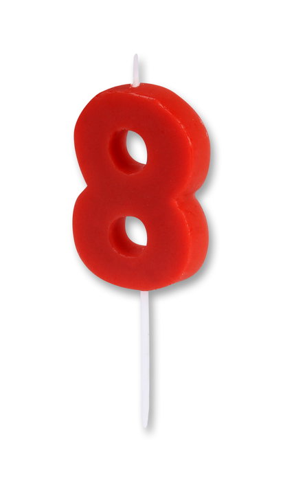 Algon Vela Roja N.8 8,3 cm (36 Unidades)